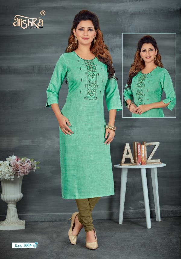 Alishka Prisha Rayon Fancy Embroidery Kurti